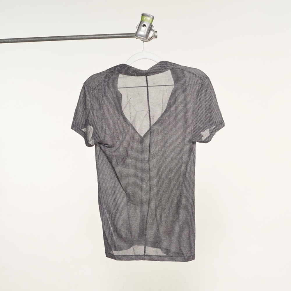 Rag & Bone Dawson Polo Shirt in Metallic Black - Picture 6 of 7